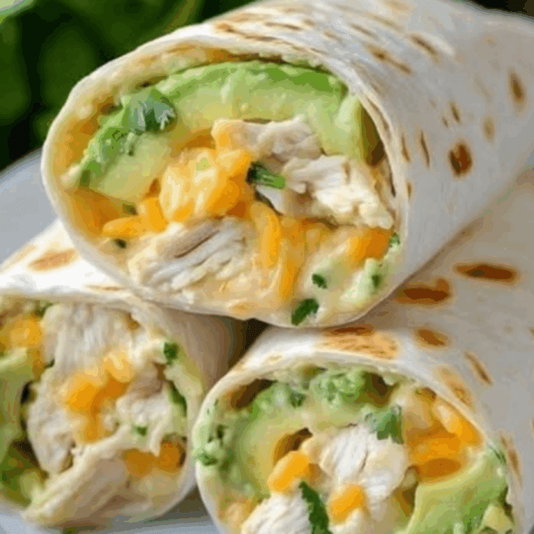 Chicken Avocado Ranch Burritos