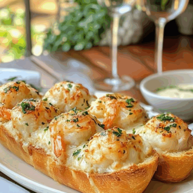 Crabby Shrimp-Stuffed Garlic Bread Bombs