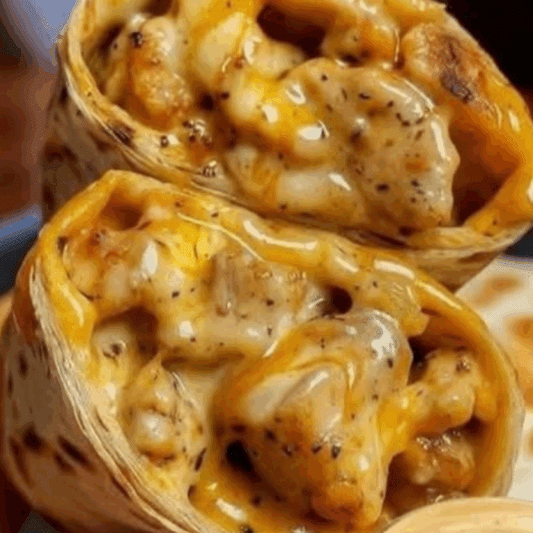 Cheesy Garlic Chicken Wraps