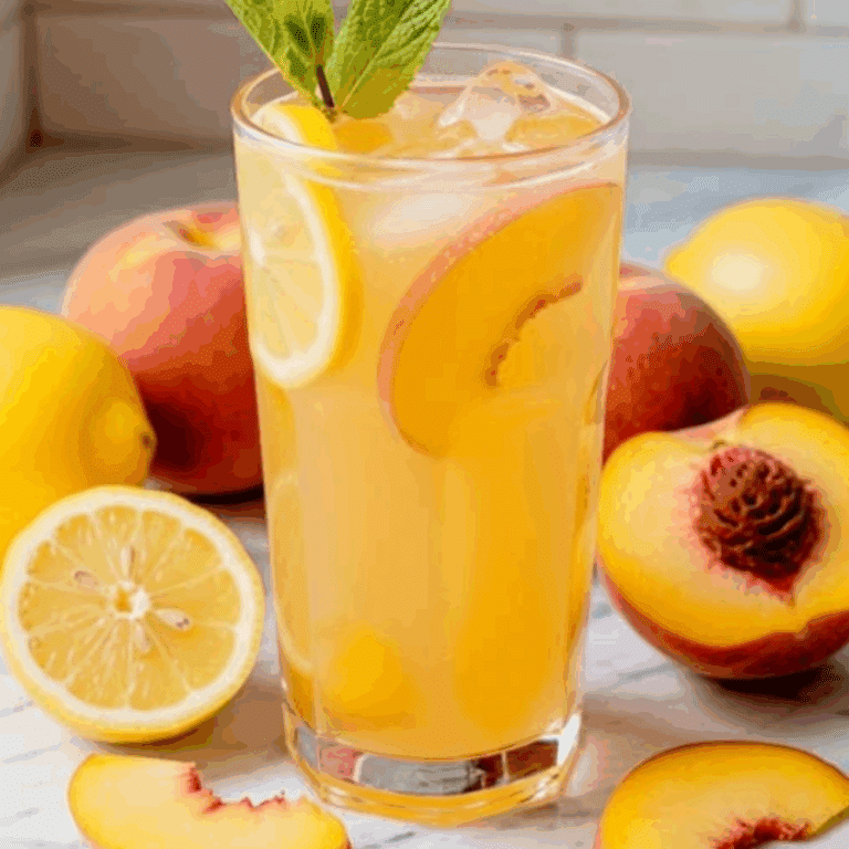 Summer Peach Lemonade 🍑🍋☀️