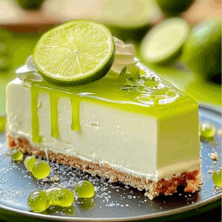 Summer Lime Cheesecake Slice 🍋