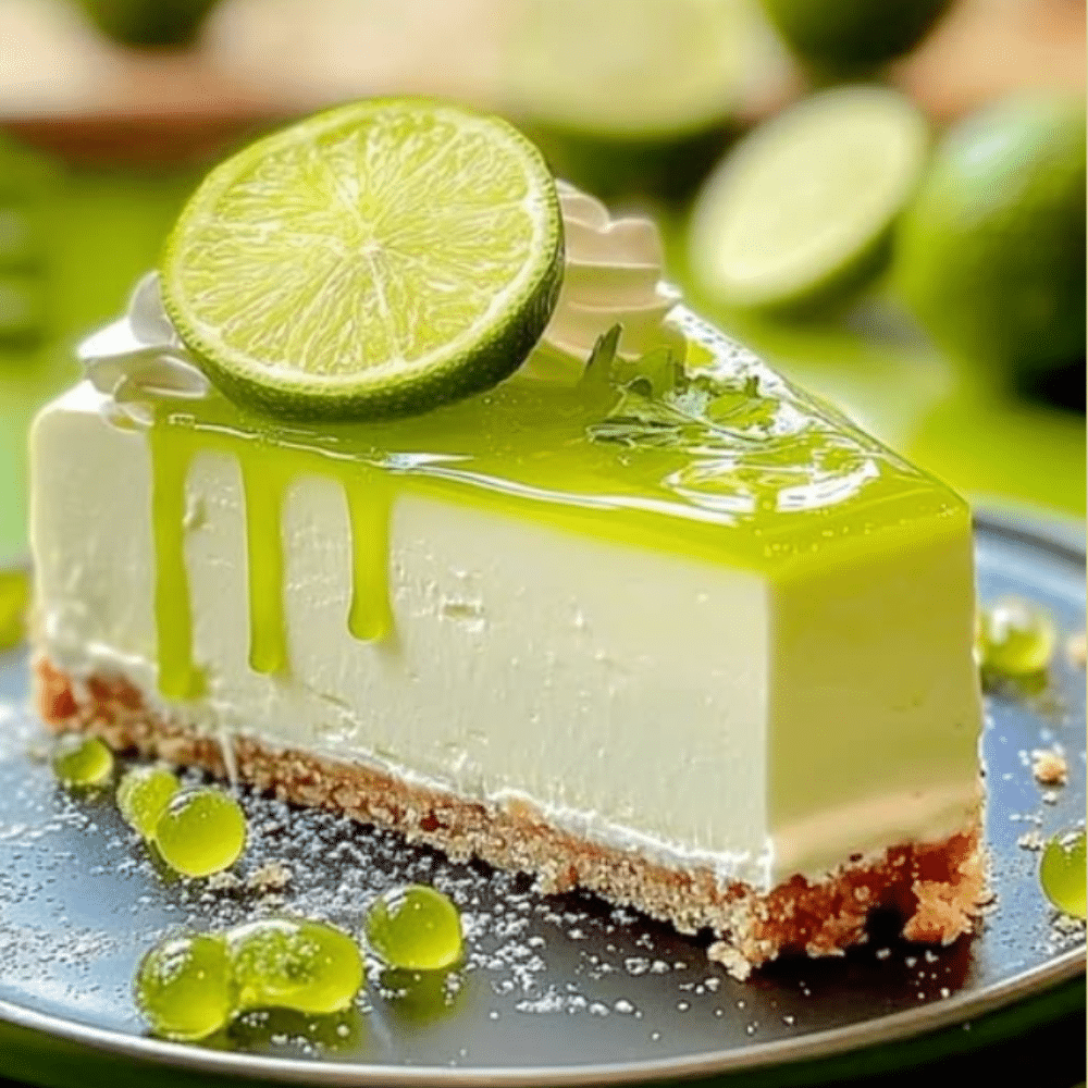 Summer Lime Cheesecake Slice 🍋