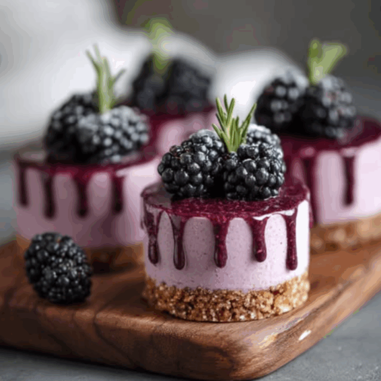Mini Blackberry Mousse Cakes Recipe