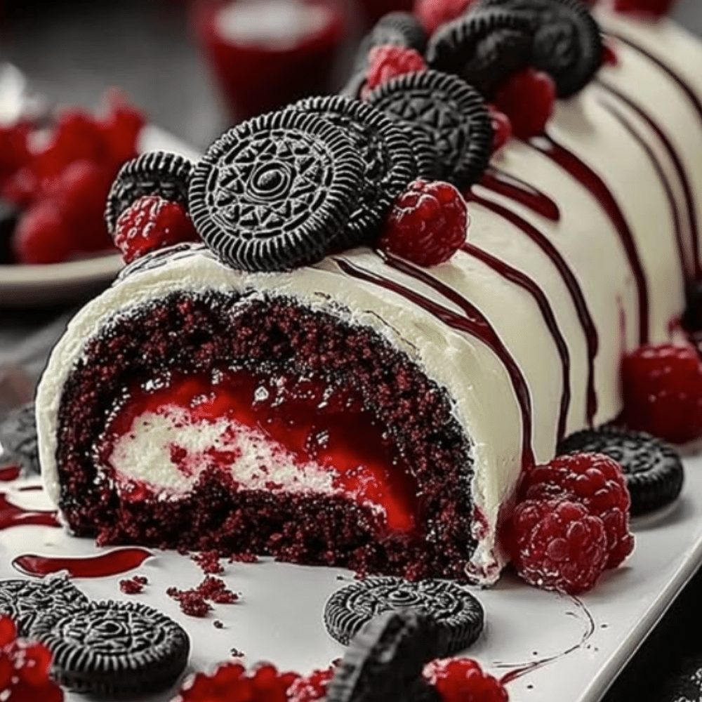 Crimson Cozy Roll – A Decadent Red Velvet Embrace for Heartwarming Gatherings