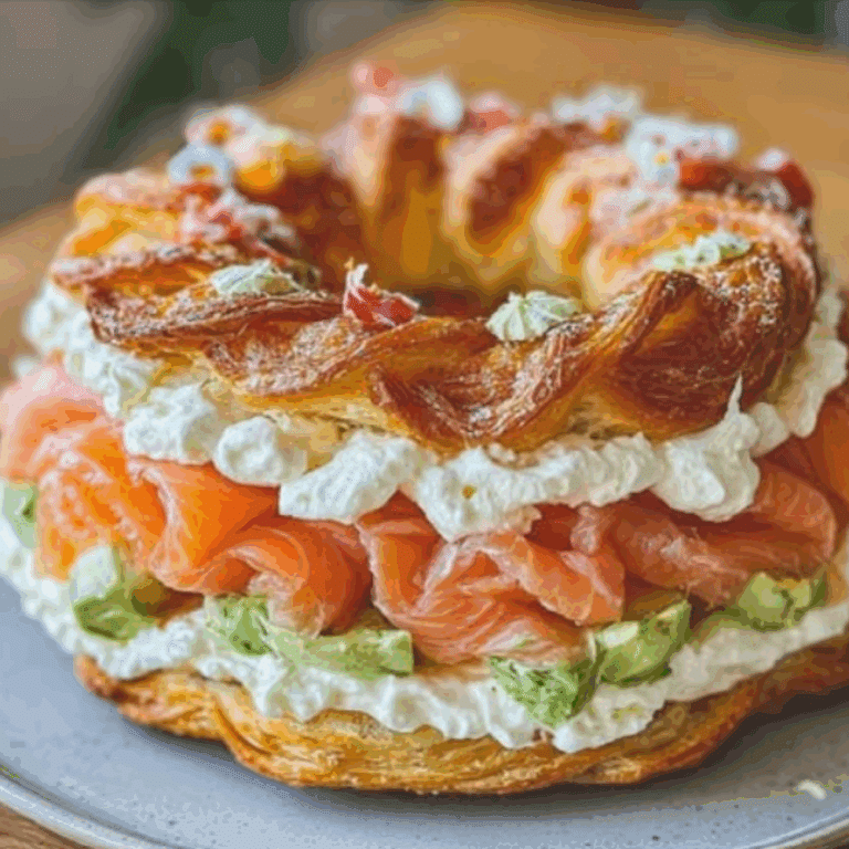 Savory Paris-Brest with Scottish Smoked Salmon, Avocado Cream, and Fresh Cheese