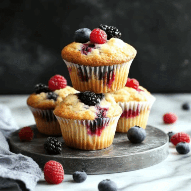 Berry Cream Cheese Muffins