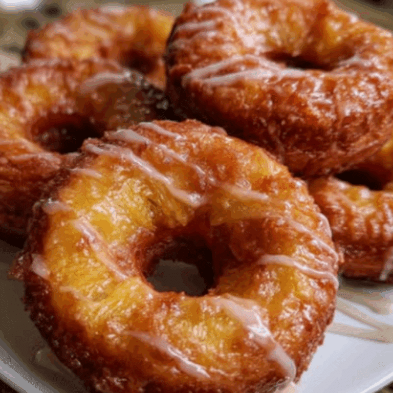 Sweet Potato Pineapple Upside Donut Rings