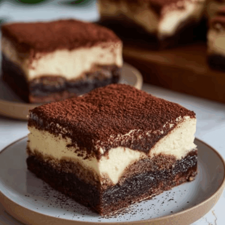 Tiramisu Brownies