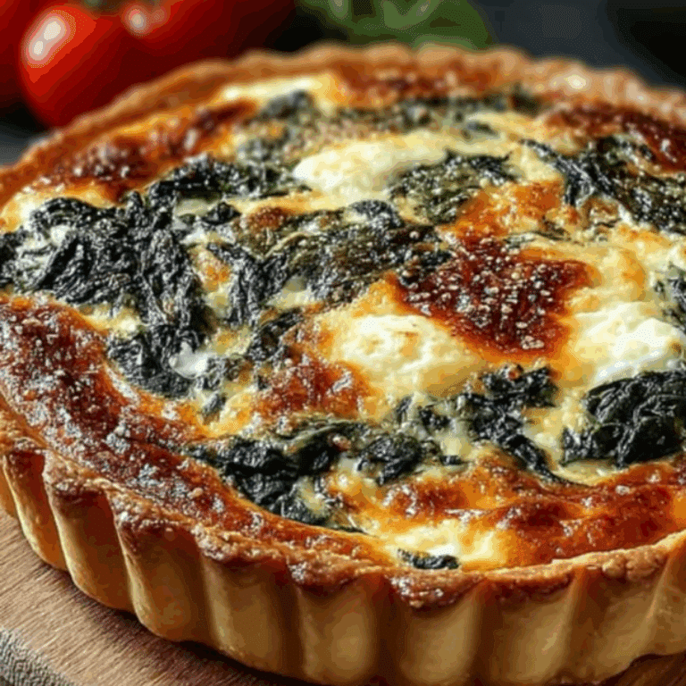 Elegant Ricotta and Spinach Quiche