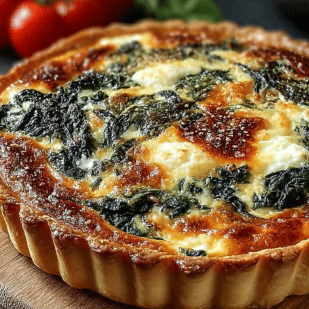 Elegant Ricotta and Spinach Quiche