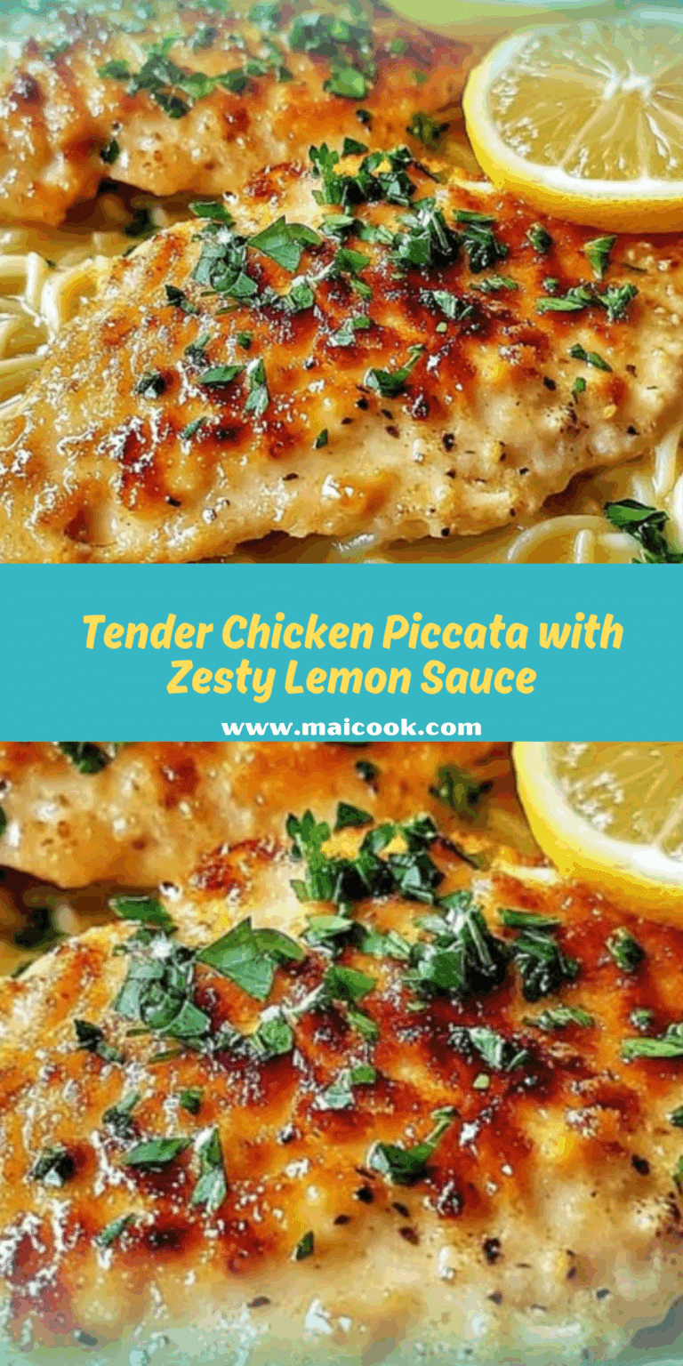 Tender Chicken Piccata with Zesty Lemon Sauce