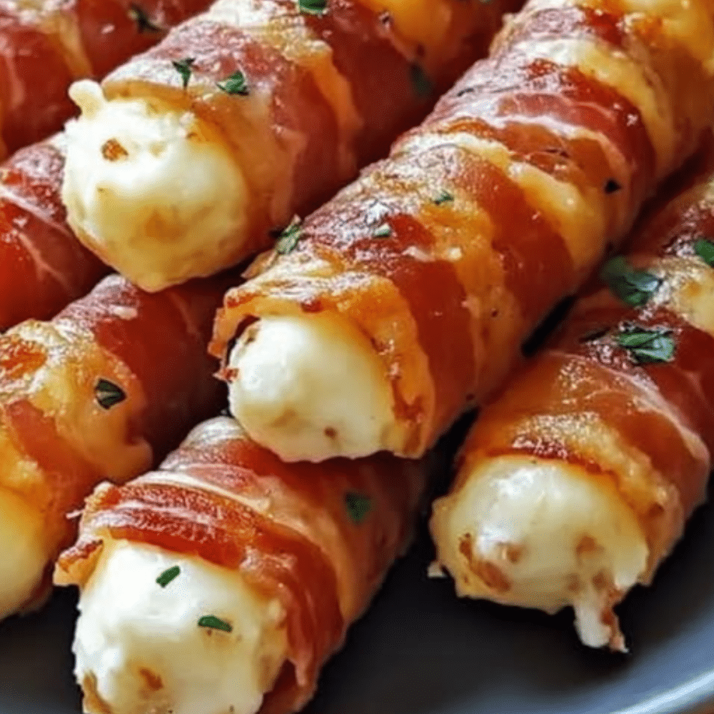 Cheesy Chicken-Wrapped Mozzarella Sticks