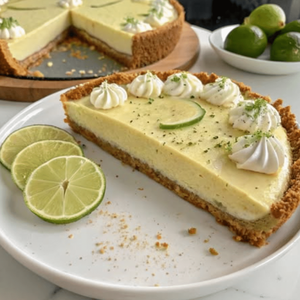 Dreamy Key Lime Fridge Pie ✨ – Sweet, Tart & Melt-in-Your-Mouth