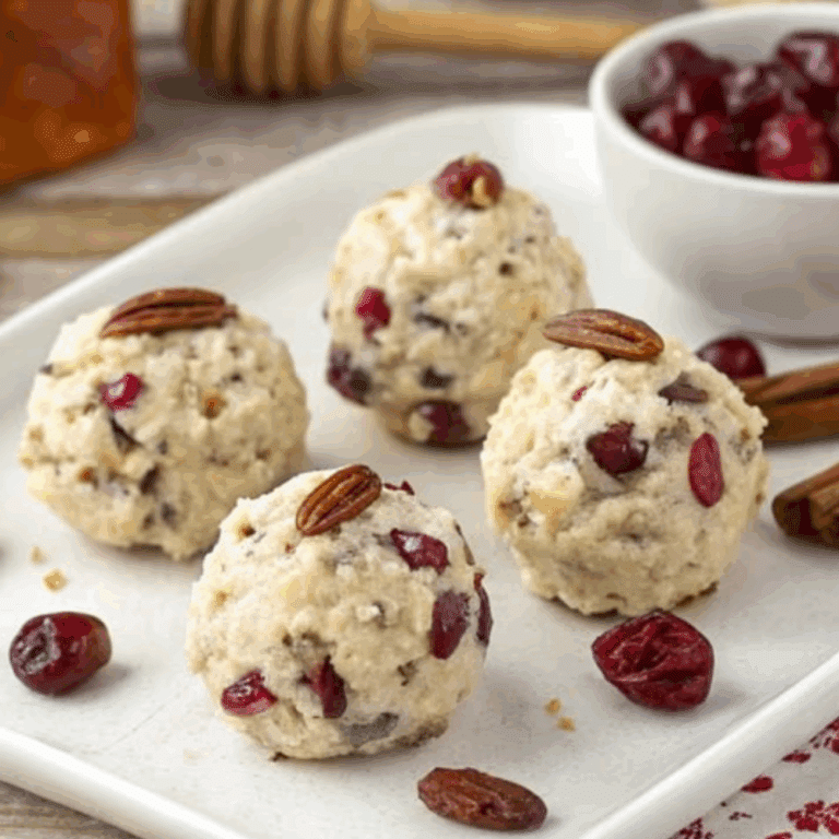 Mini Cranberry Pecan Goat Cheese Balls – Tangy, Crunchy & Crowd-Pleasing