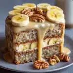 Moist Banana Walnut Cake with Cream Cheese Frosting** Recipe