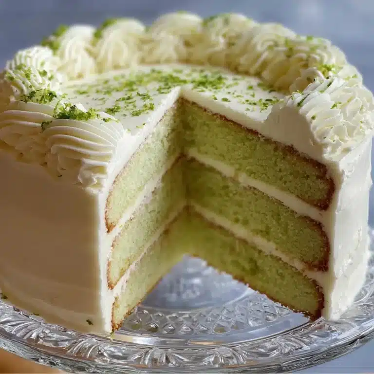 Key Lime Cake with Key Lime Cream Cheese Frosting Recipe