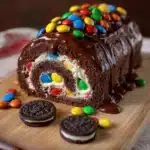 M&M's Ferrero Oreo Cake Roll Recipe