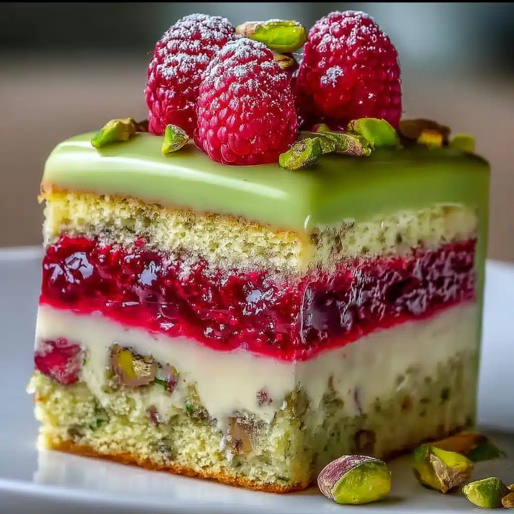 Pistachio Raspberry Dream Cake Recipe