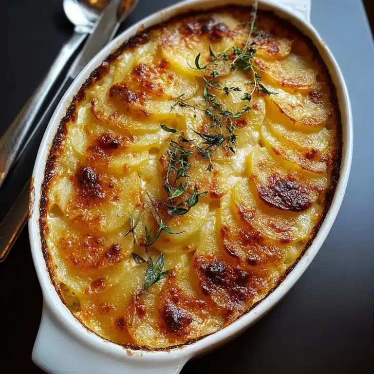 Cheesy Garlic Potato Gratin Recipe