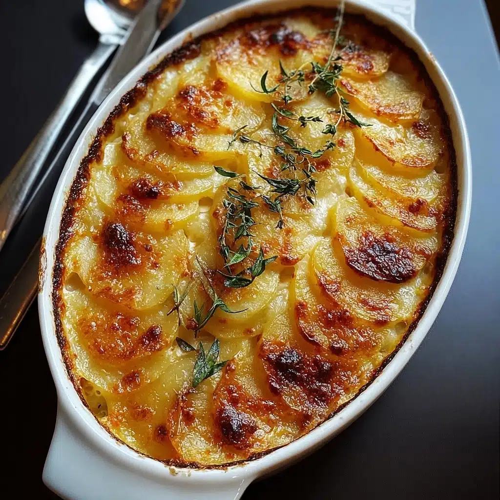 Cheesy Garlic Potato Gratin Recipe