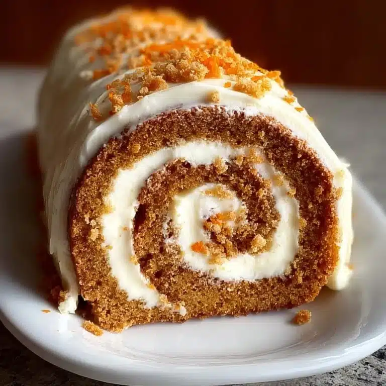 Carrot Cake Roll with Cream Cheese Frosting Recipe