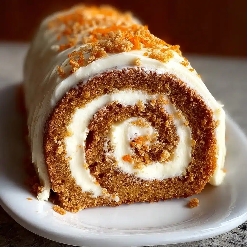 Carrot Cake Roll with Cream Cheese Frosting Recipe - Recipe Image