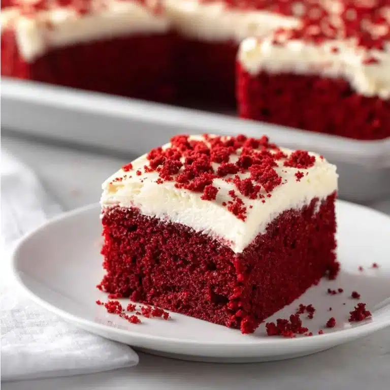 Red Velvet Sheet Cake with Frosting Recipe