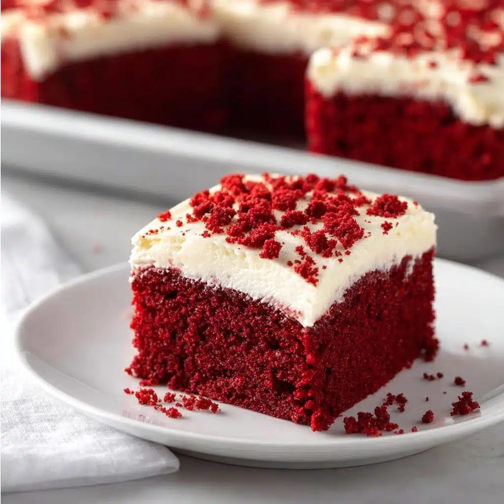 Red Velvet Sheet Cake with Frosting Recipe