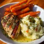 Juicy Herb-Roasted Chicken with Garlic Mashed Potatoes Recipe