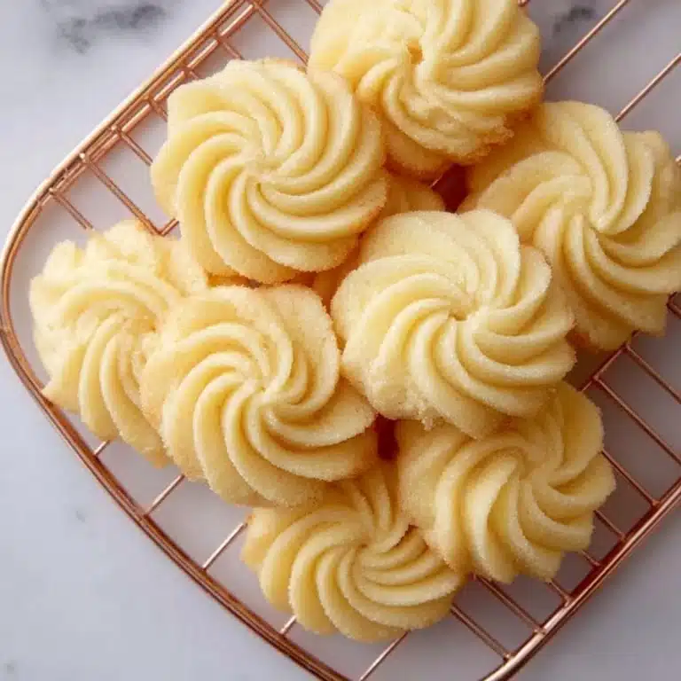 Easy Piped Butter Cookies Recipe