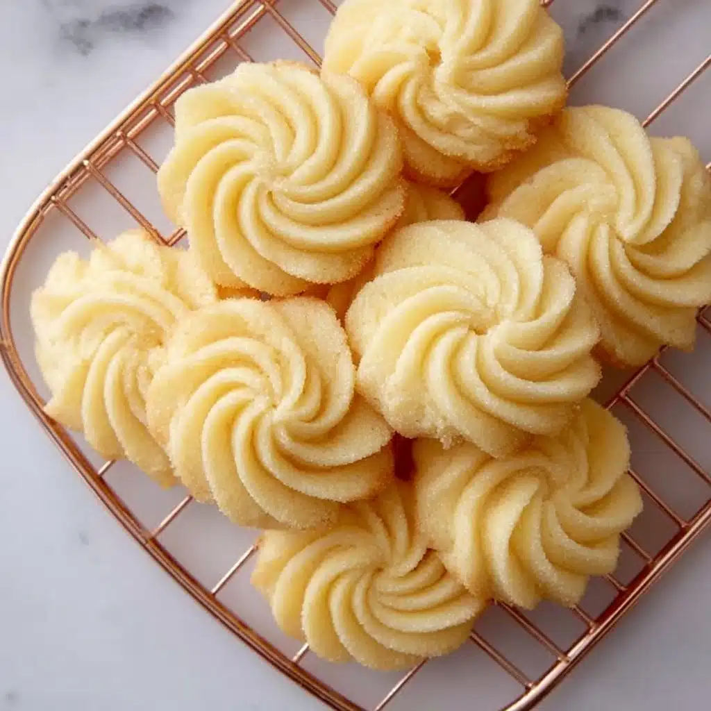 Easy Piped Butter Cookies Recipe - Recipe Image