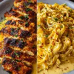 Creamy Mozzarella Chicken Linguine in Garlic Cajun Butter Recipe