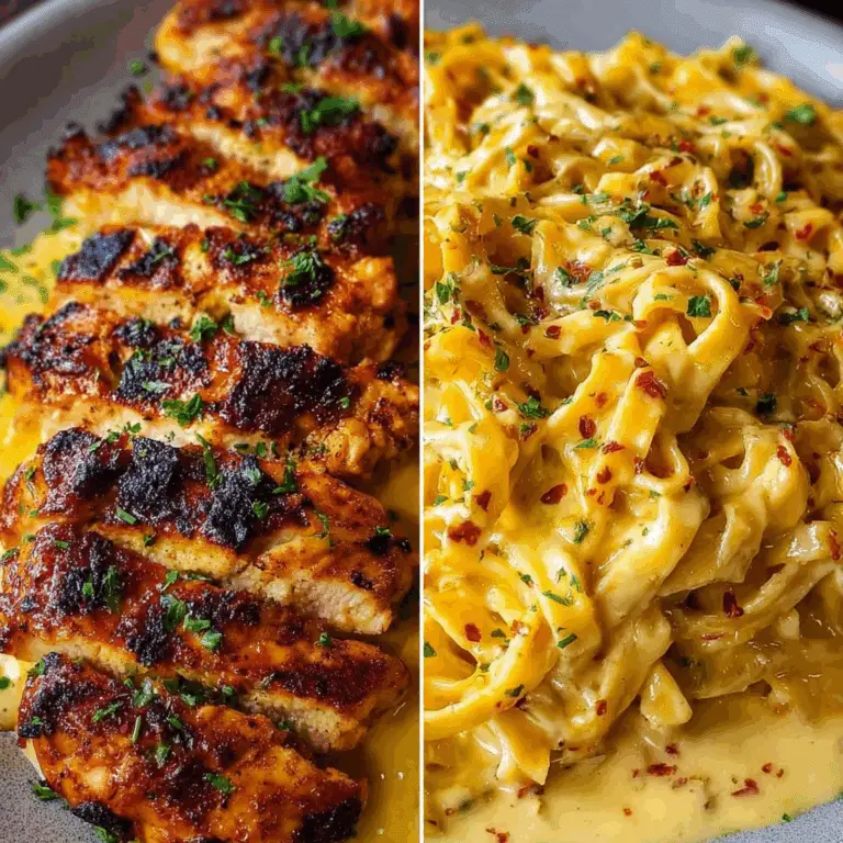 Creamy Mozzarella Chicken Linguine in Garlic Cajun Butter Recipe