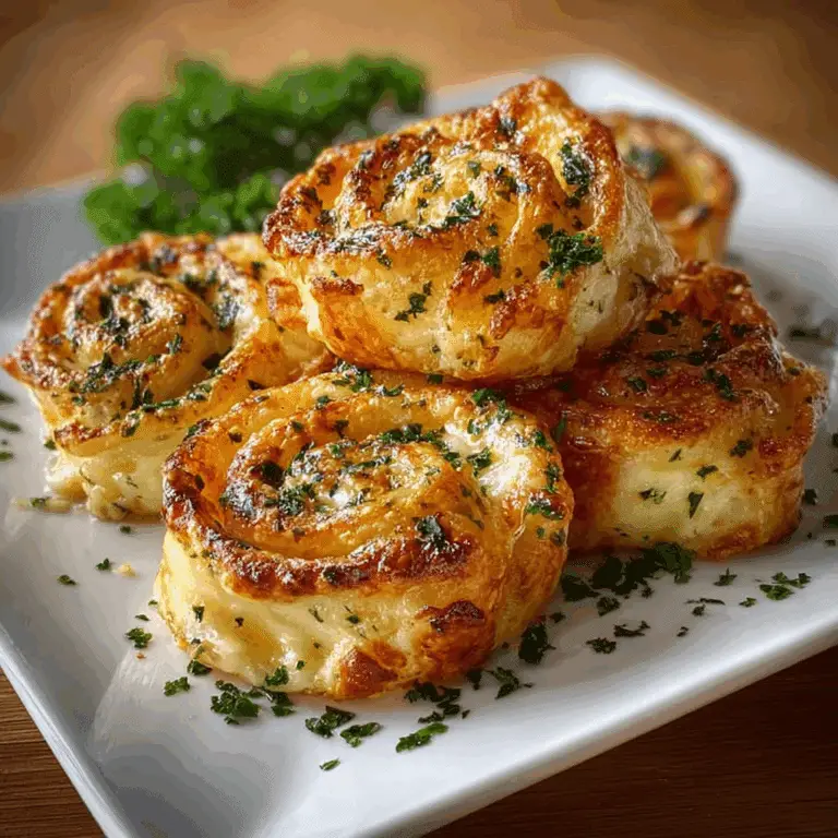 Cheesy Garlic Butter Rollups Recipe