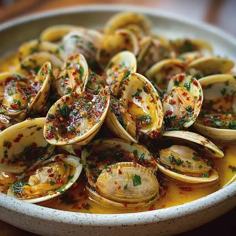 Steamed Clams with Garlic, Lemon & Parsley Recipe