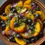 Grilled Peach Blueberry Salad Recipe