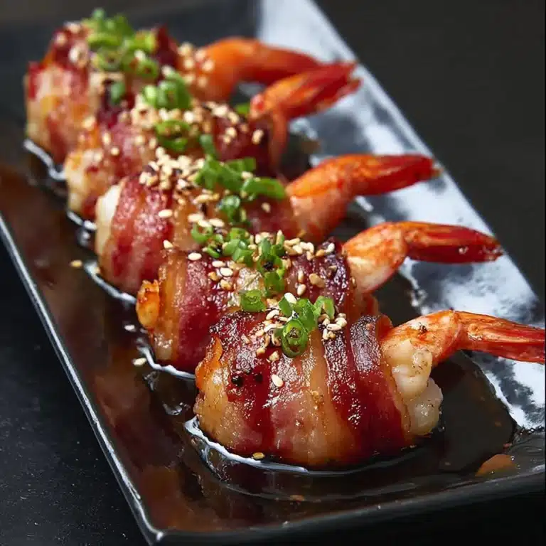 Sweet and Spicy Bacon-Wrapped Shrimp Recipe