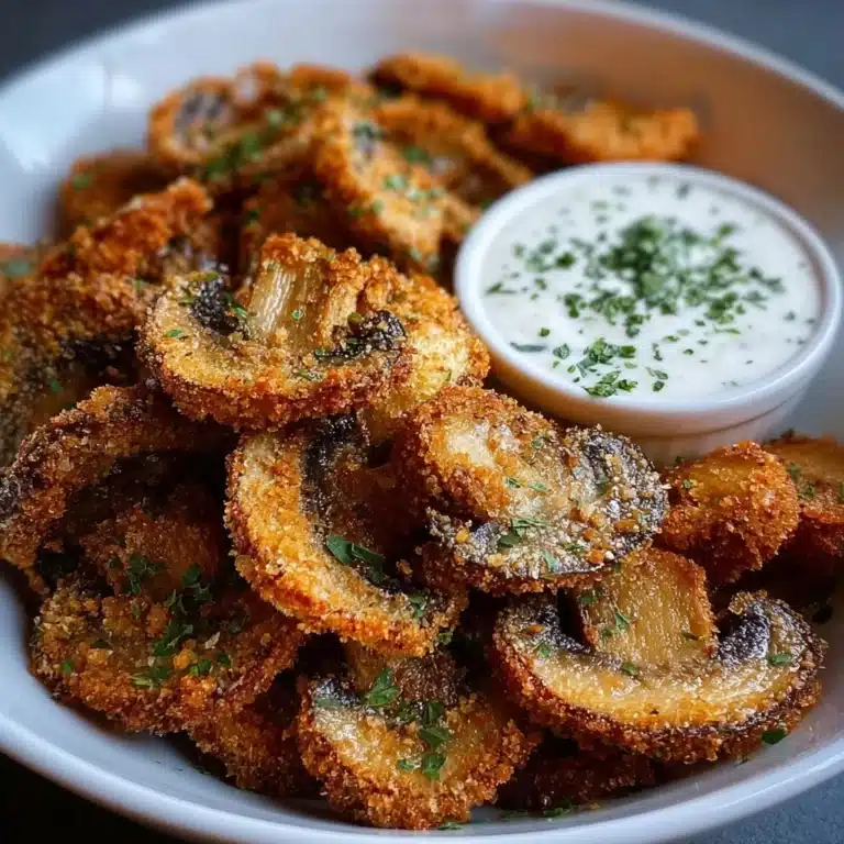 Fried Sliced Mushrooms with Ranch Recipe