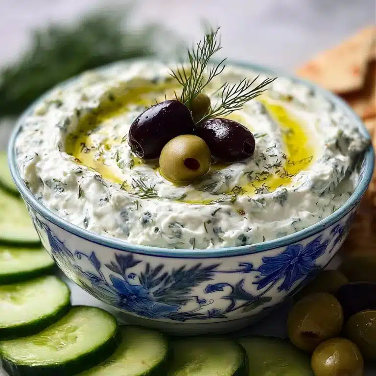 Creamy Tzatziki Sauce with Fresh Dill Recipe