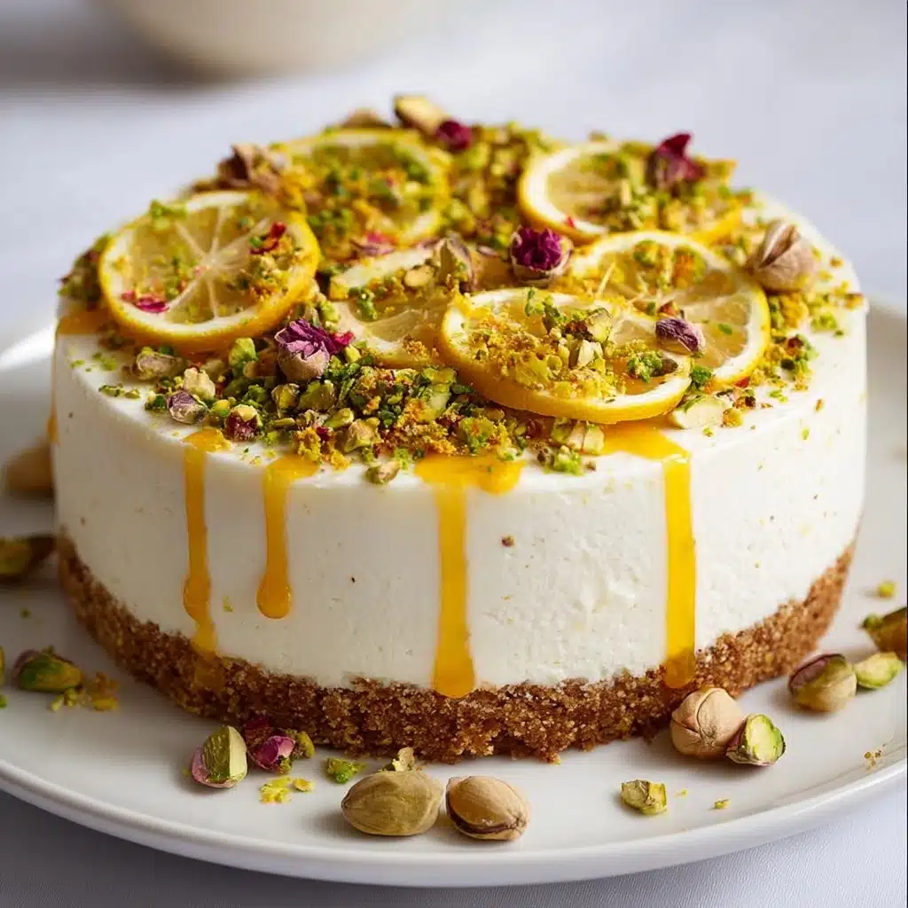 Candied Lemon with Whipped Feta & Pistachio-Chili Crumble Recipe - Recipe Image