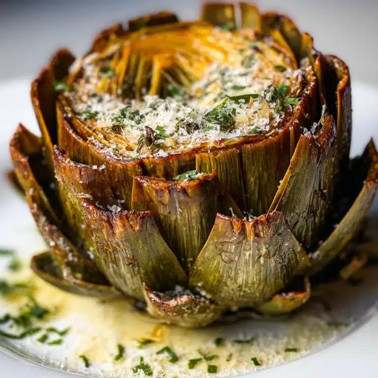 Burrata-Stuffed Roasted Artichoke Surprise Recipe