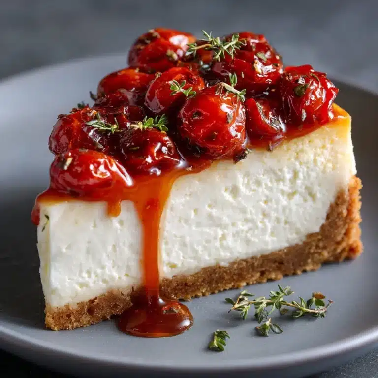 Savory “Cheesecake” with Roasted Tomato Jam Recipe
