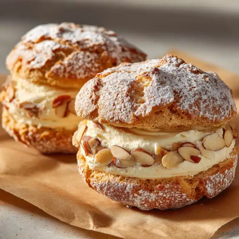 Almond Dacquoise Cream Clouds Recipe
