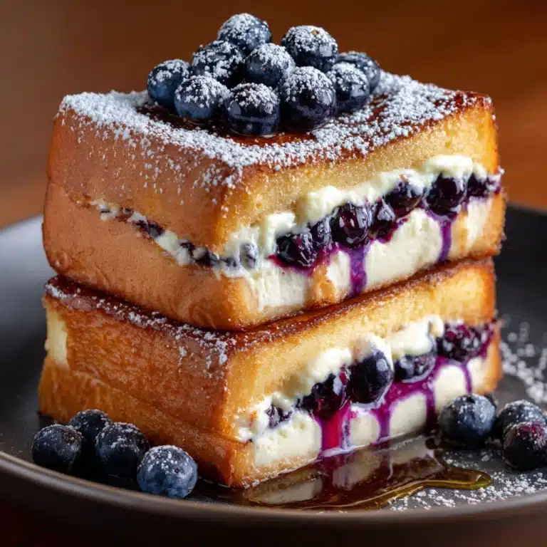 Blueberry Cheesecake Stuffed French Toast Recipe