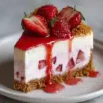 Strawberry Crunch Cheesecake Slice Recipe