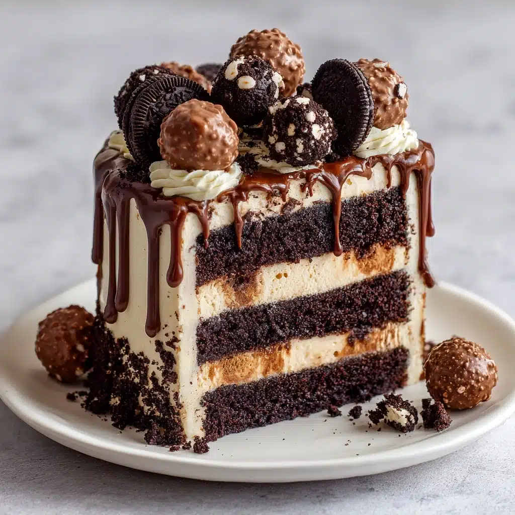 Towering Oreo Chocolate Layer Cake** Recipe - Recipe Image