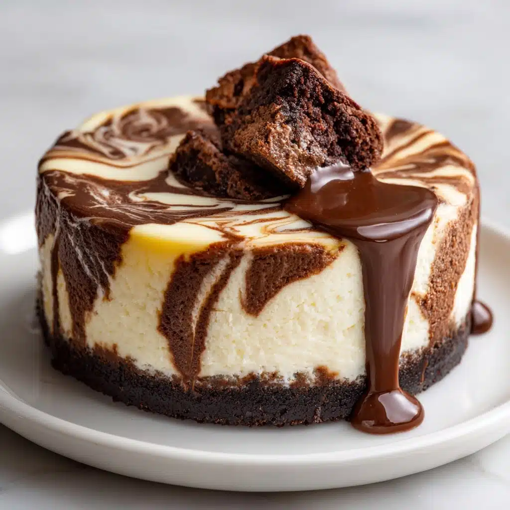 Classic Chocolate Marble Cheesecake** Recipe - Recipe Image