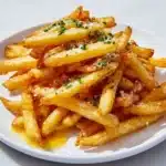 Hidden Heart Fries with Anchovy Garlic Melt Recipe