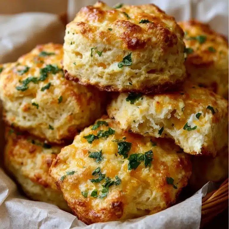 Golden Cheddar Bay Biscuits with Garlic Herb Butter Recipe