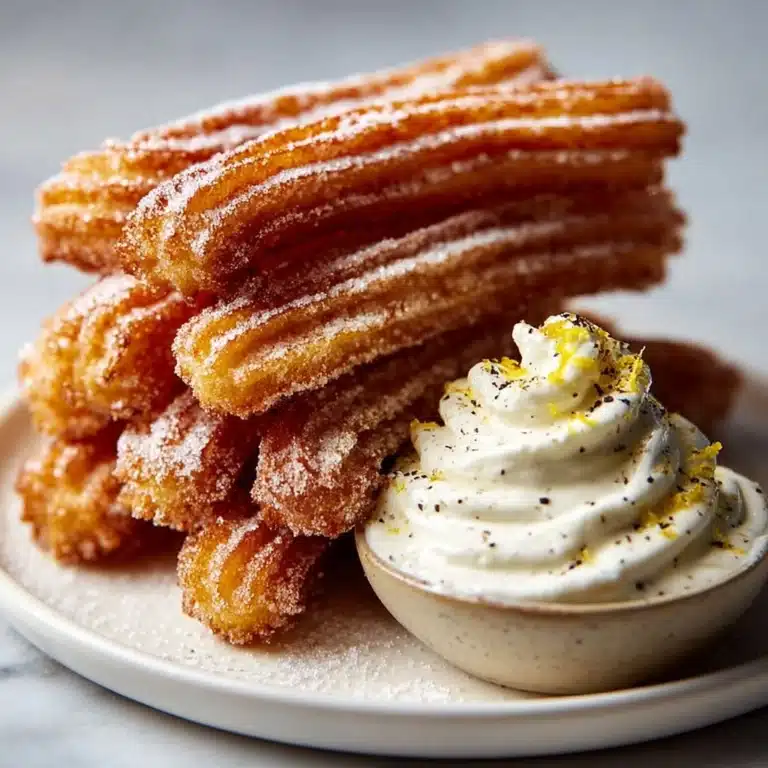 Savory Parmesan Churros with Whipped Burrata Dip Recipe